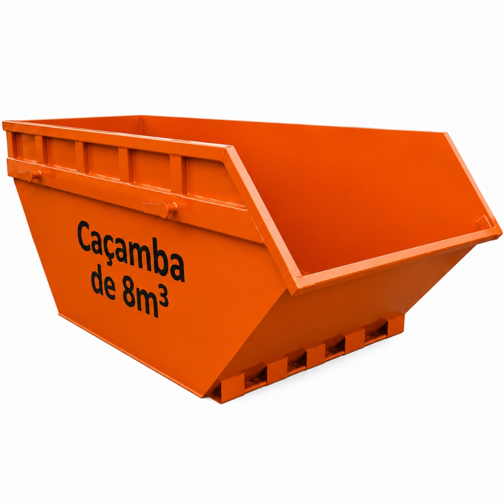 Caçamba de 8m³